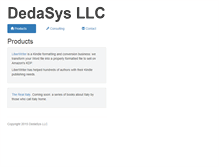 Tablet Screenshot of dedasys.com